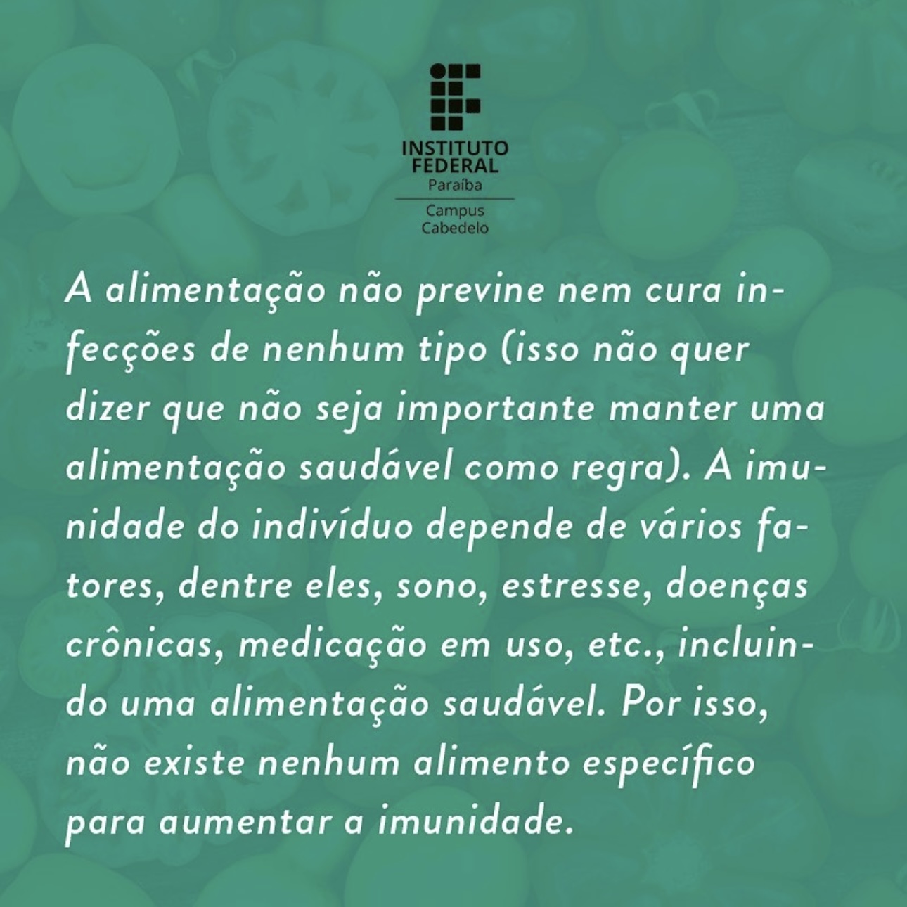 IFPB Campus Cabedelo - Coronavírus: Alimentação na Pandemia 3.jpg