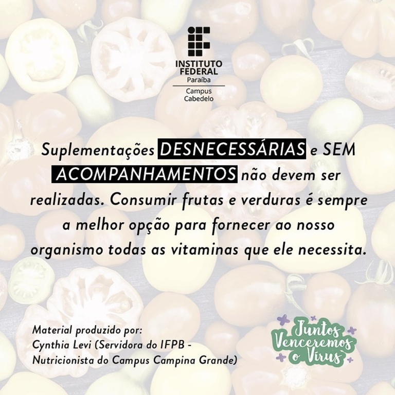 IFPB Campus Cabedelo - Coronavírus: Alimentação na Pandemia 4.jpg