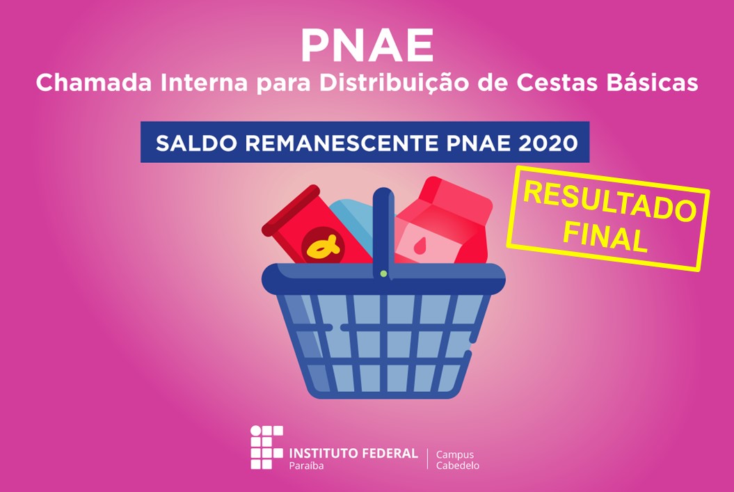 PNAE - Saldo Remanescente 2020 Resultado Final
