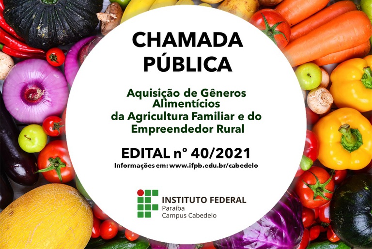 Chamada Pública PNAE 2021