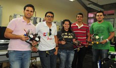 Raphael, Romualdo, Manuely, Natanael e Josielho.