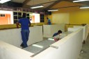 Reforma do laboratório sendo finalizada