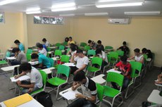 Alunos fazem prova na edição 2018 da OCZM