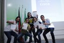 Turma do IFPB Campina comemora cerficação da Cisco