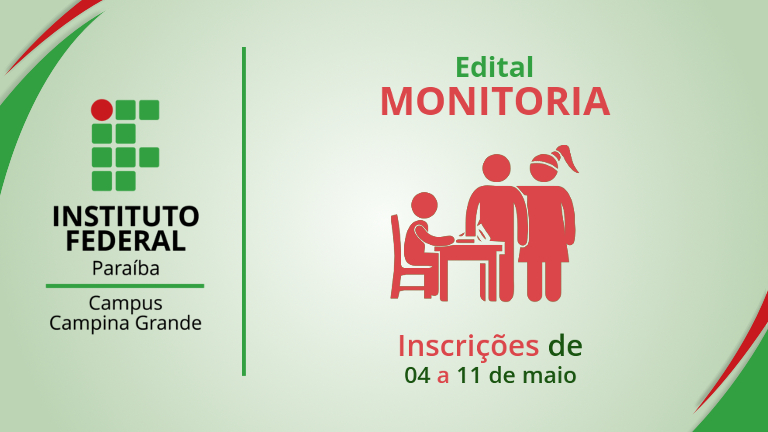 Campus Campina abre inscrição para monitoria 