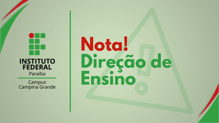 Nota direção de ensino