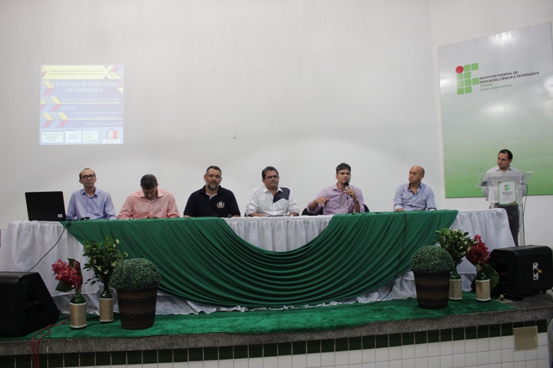 Abertura da VII Semana de Licenciatura em Matemática 
