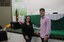 Estudante Elvira Agra e o coordenador do curso Jonathas  Jerônimo