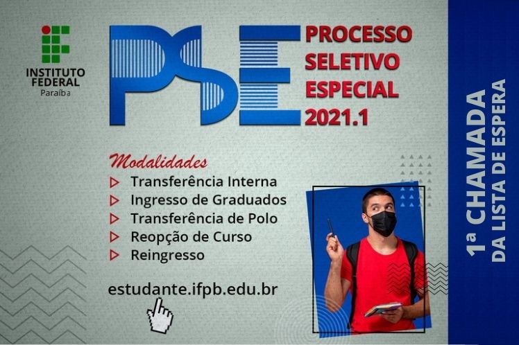 PSE 2021.1 - 1ª CHAMADA DA LISTA DE ESPERA