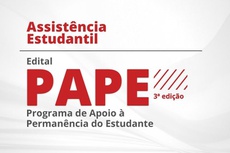 PAPE é o Programa de Apoio à Permanência do Estudante