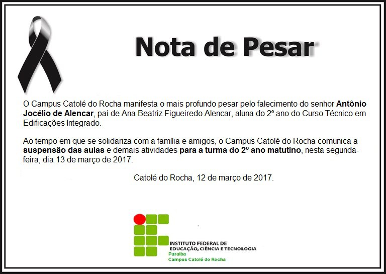 Nota de pesar e suspensão das aulas.jpeg