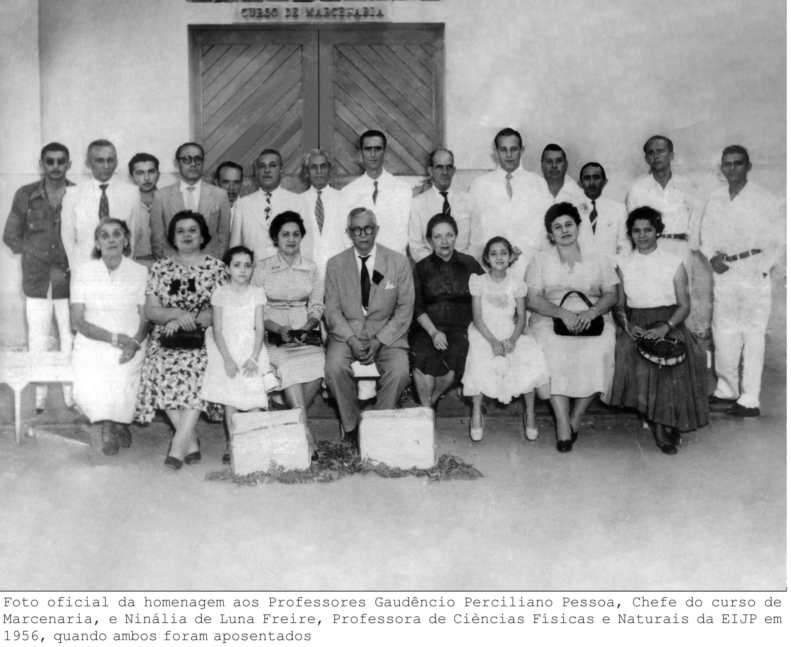 Homenagem aos Professores Gaudêncio Perciliano e Ninália de Luna Freire - 1956