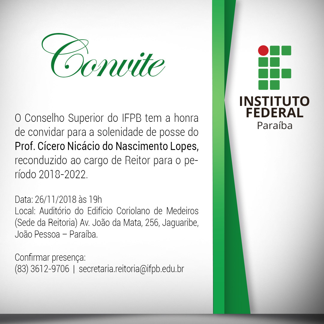 Convite Posse Nicácio