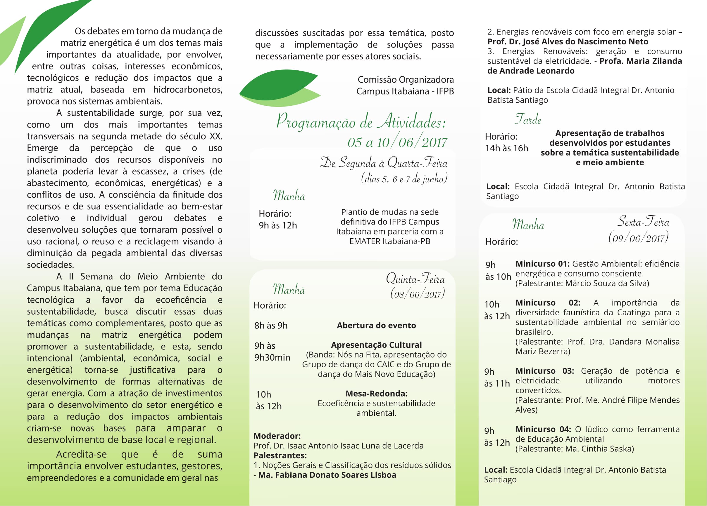 II Semana do Meio Ambiente