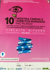 Cartaz da X Mostra de Cinemas e Direitos Humanos do Mundo