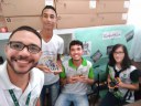 Alunos selecionados - Jean, William e Larissa aprovados na Robótica 2018