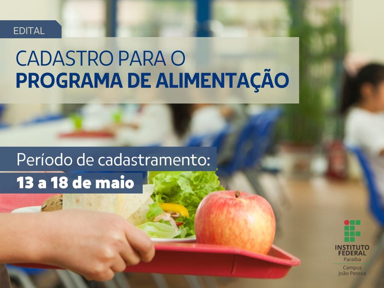 Programa de Alimentação: cadastramento