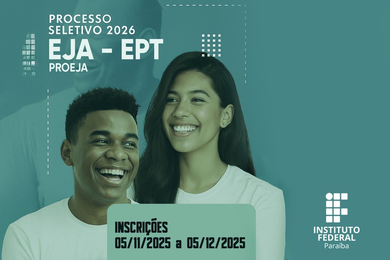 Inscrições a partir do dia 05/11 até 05/12. Vagas em vários campi e cursos