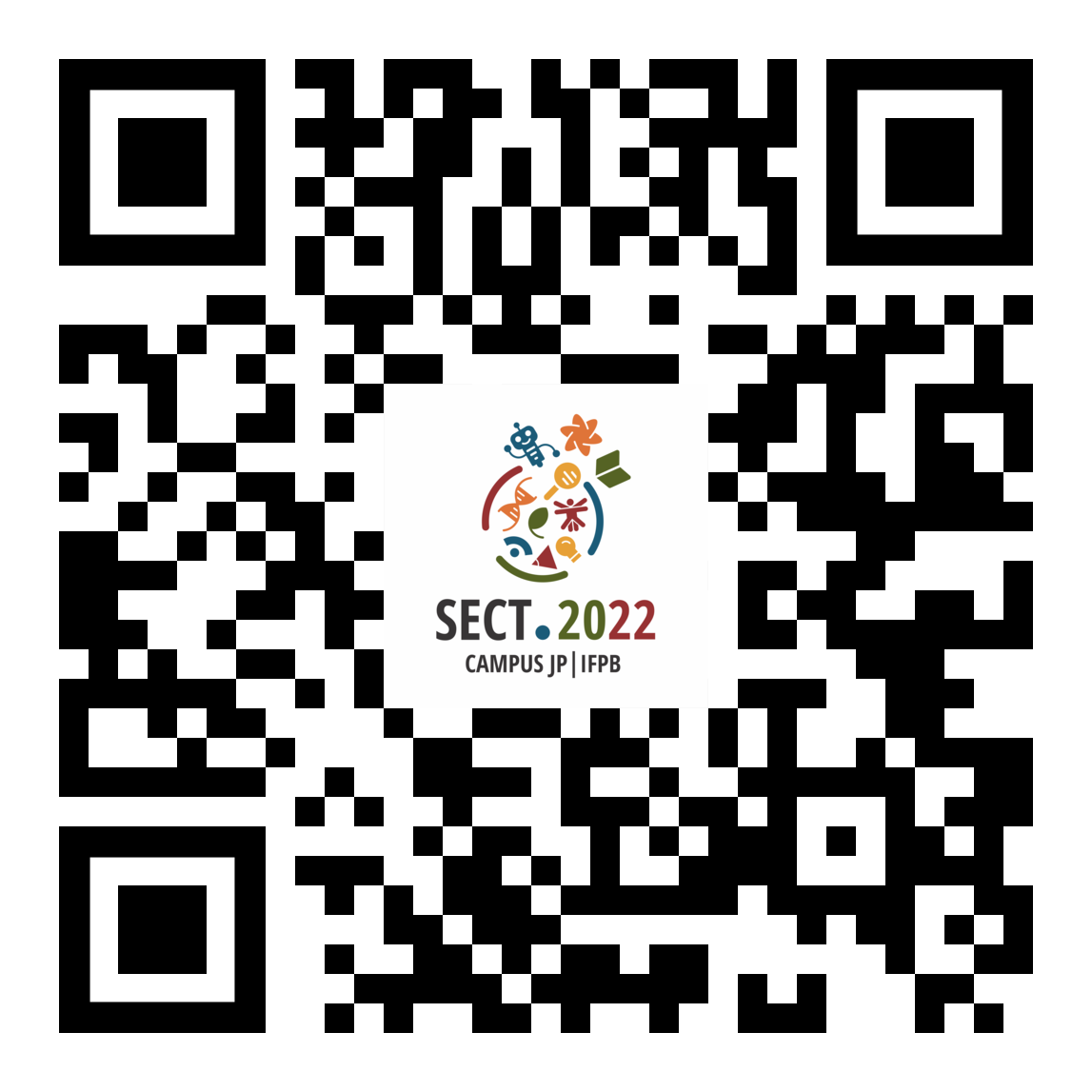APONTE A CÂMERA DO SEU CELULAR, PARA O QR-CODE, ACESSE NO EVEN3 O SITE DA XVII SECT 2022