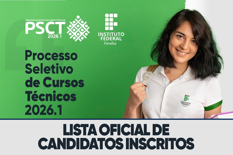 PSCT 2026: Lista oficial de inscritos