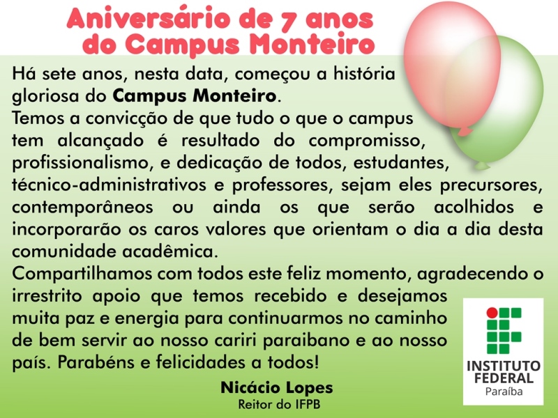 Aniversário Monteiro