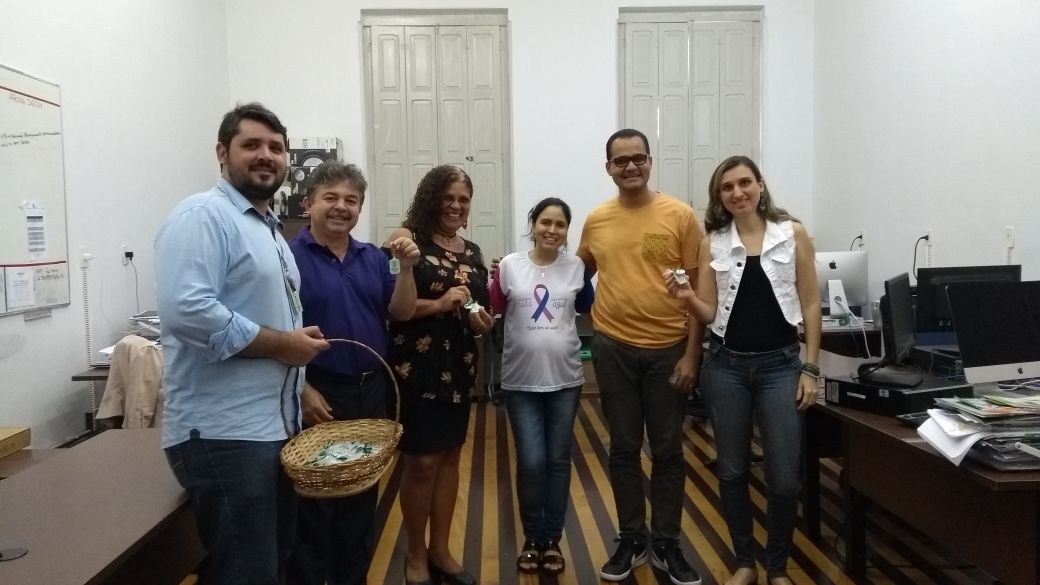 Com a equipe da DGCOM