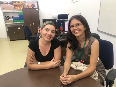 Foto 2.jpg Professoras Ana Cláudia e Ana Angélica, Coordenadoras do Projeto