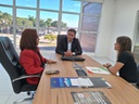 Reitora Mary Roberta e diretora-geral Turla Alquete em reunião com secretário da Segurança, Jean Nunes 12.jpeg