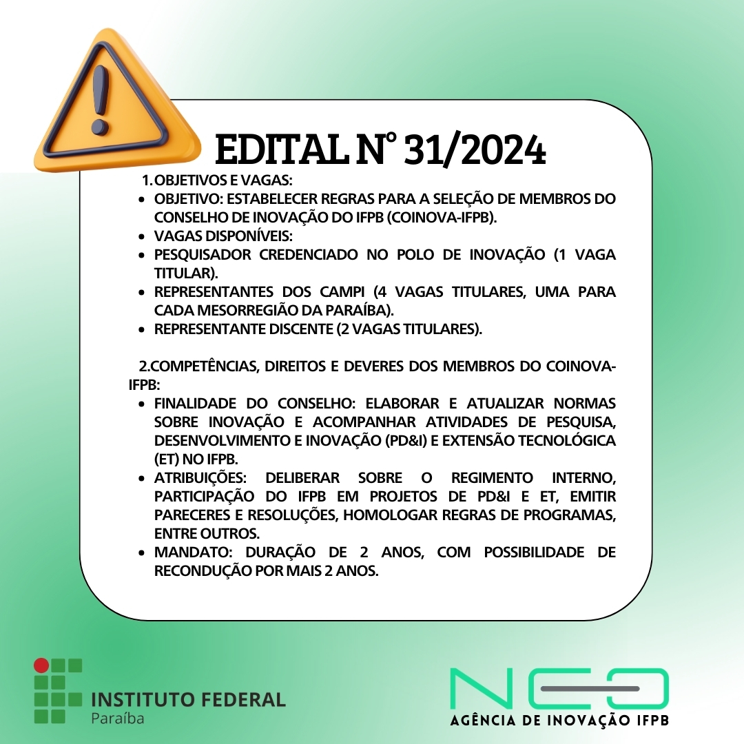 Edital 31/2024