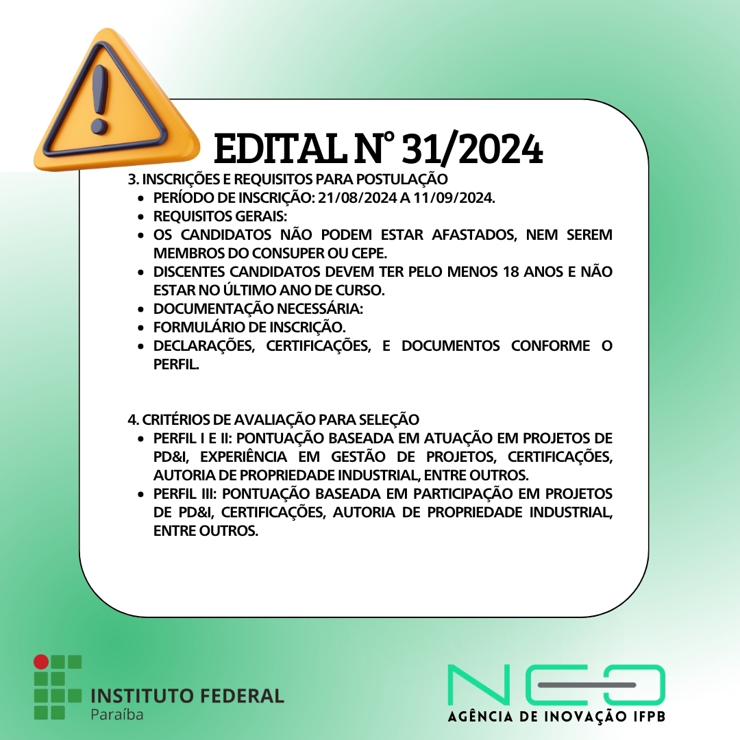 Edital 31/2024