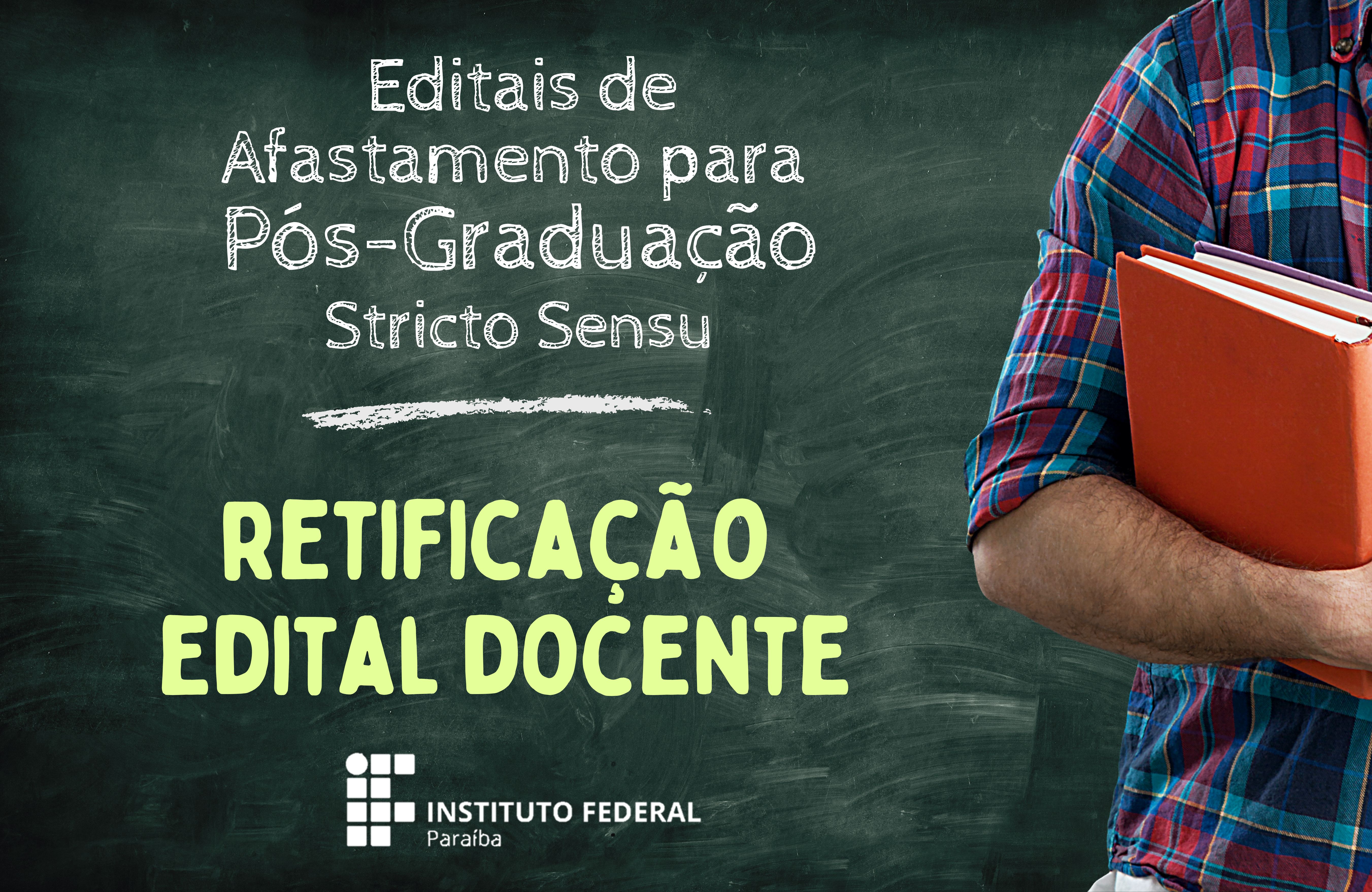 Retificação edital