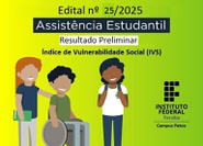 Resulta preliminar do Edital de Índice de Vulnerabilidade Social dos Programas de Assistência Estudantil