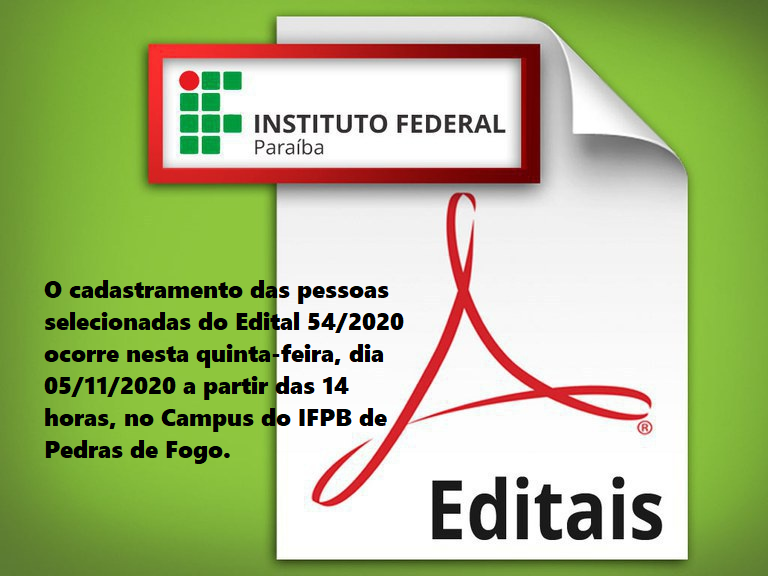 EDITAL Nº 54-2020