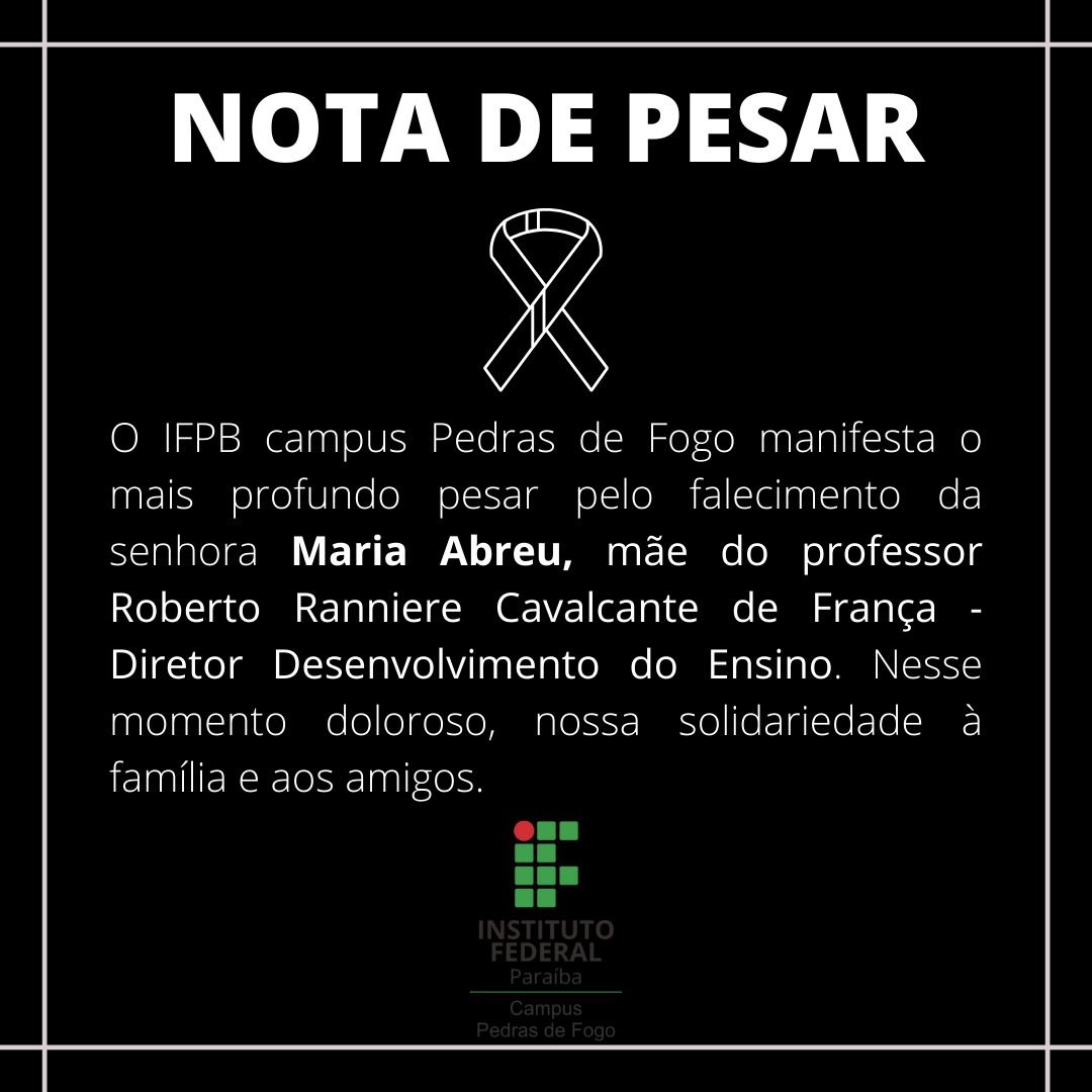 Nota de Pesar 
