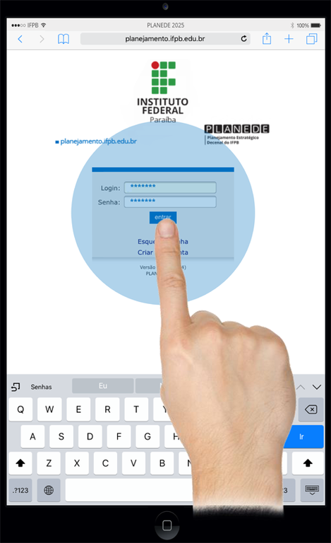 Sistema PLANEDE 2025 do IFPB
