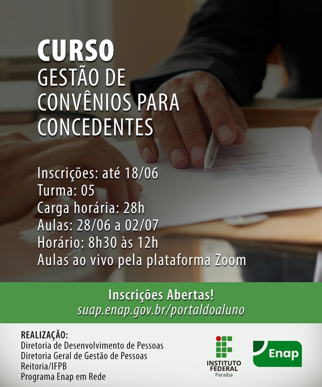 Curso Gestão de Convênios