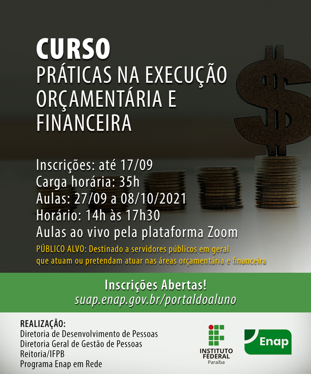 Curso de Práticas na Execução Orçamentária e Financeira