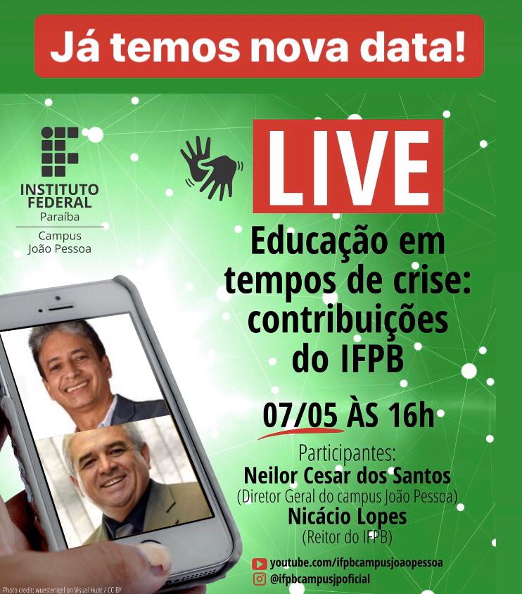 Live - Educação em tempos de Crise