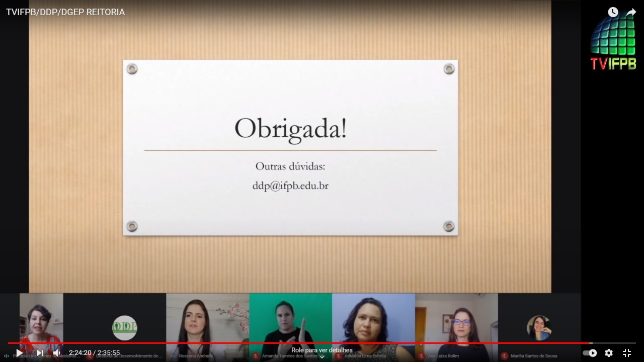 Encerramento da Live