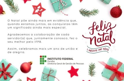 Mensagem de fim de ano da DGEP