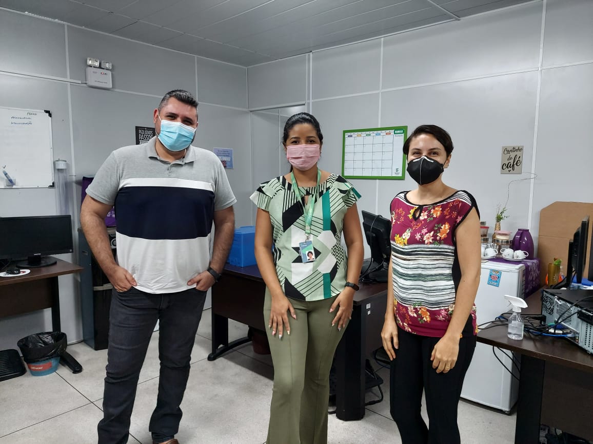 Equipe da DDP com representante da Funpresp