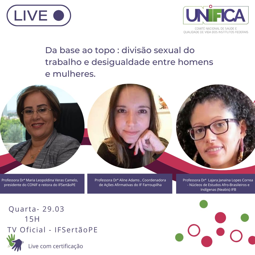 Live Unifica mês da Mulher