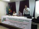 (Da esq. para a dir.) Richardson Marinheiro, então coordenador do curso de Educação Física; Bivânia Araújo, diretora substituta do Desenvolvimento do Ensino do Campus; Eliezer Siqueira, diretor-geral do Campus; e Wesley Crispim, atual coordenador do curso de Educação Física