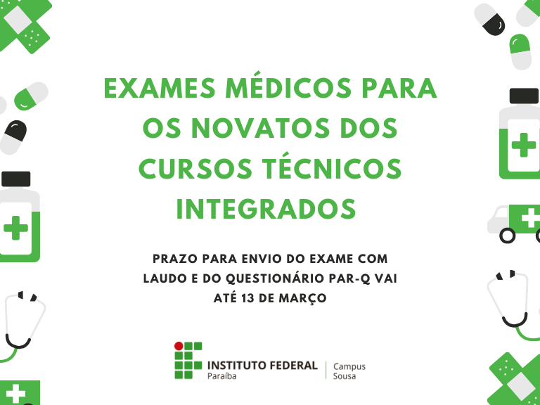 Exames médicos novatos 