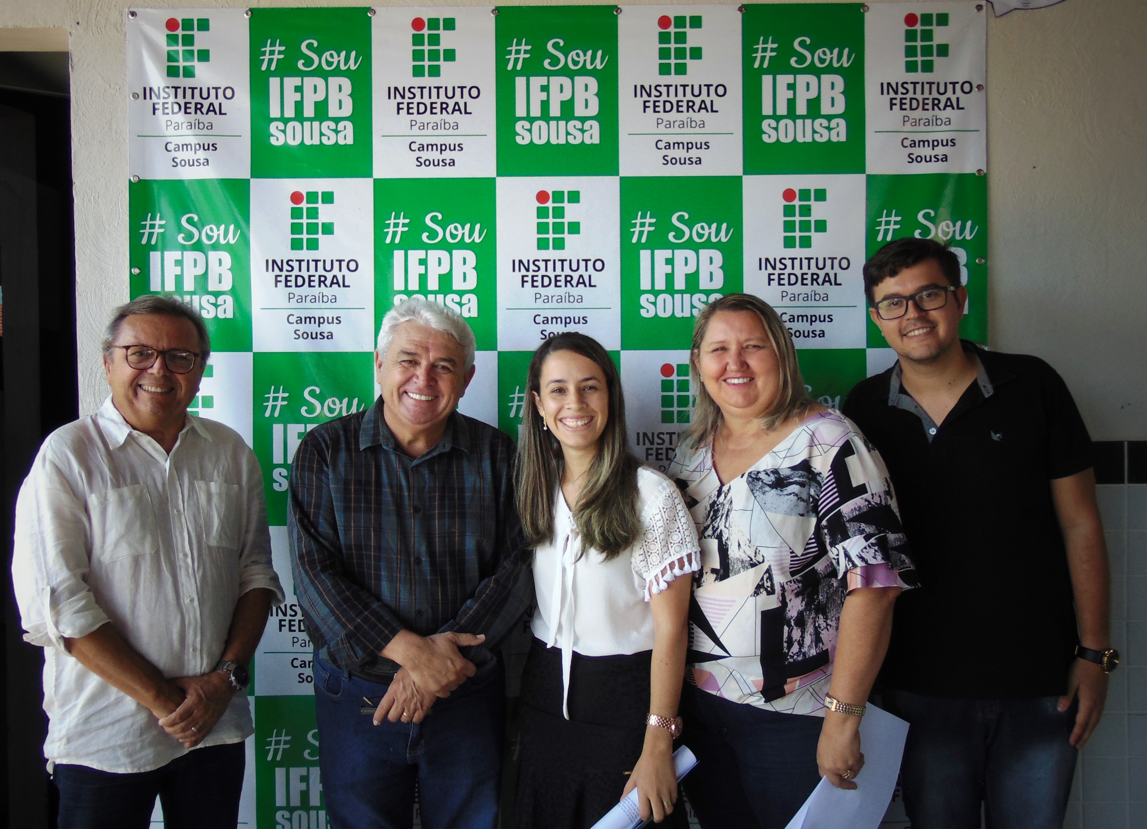 Equipe Campus Sousa com o reitor